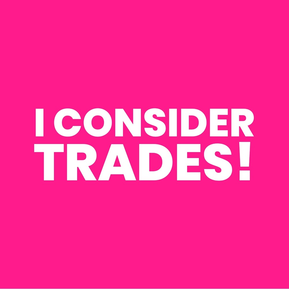 I consider trades on items in my closet!!